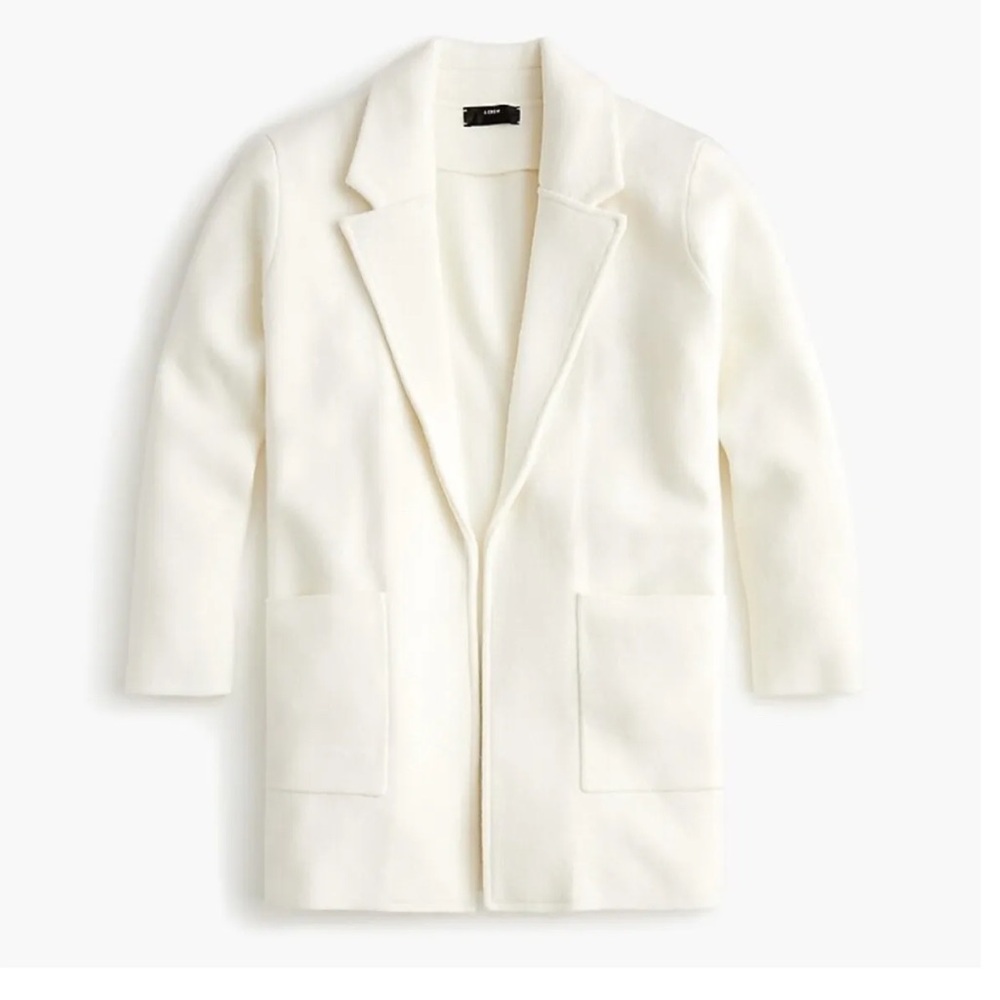 J.Crew Sophie Sweater Blazer in Ivory